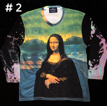 Load image into Gallery viewer, A TARMAFIA LONG SLEEVED HAND BEADED MONA LISA T SHIRT