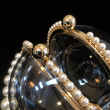 Load image into Gallery viewer, A PERSPEX SPHERICAL EVENING BAG WITH PEARLS