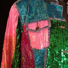 Load image into Gallery viewer, A TARMAFIA VIVID HAND SEQUINNED JACKET