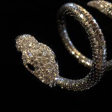 Load image into Gallery viewer, A 70s SILVERTONE SNAKE COIL BRACELET