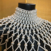 Load image into Gallery viewer, PEARL LATTICE CHOKER EXTRAVAGANZA