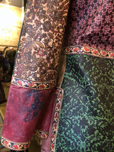 Load image into Gallery viewer, AN INCREDIBLE SMALL SIZE HAND PRINTED LEATHER 70s BOHEMIAN COAT