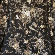 Load image into Gallery viewer, A 90s BLACK SILK BLAZER WITH CHINESE EMBROIDERY