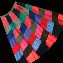 Load image into Gallery viewer, AN ORIGINAL 80s PATCHWORK LEATHER FULL SKIRT