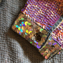 Load image into Gallery viewer, A LARGE SIZE TARMAFIA HAND SEQUINNED JACKET IN PALE COLOURS