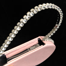 Load image into Gallery viewer, UNUSUAL SPLICED HEART SHAPED BAG WITH RHINESTONES