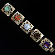 Load image into Gallery viewer, A VINTAGE MODERNIST ENAMEL ART BRACELET