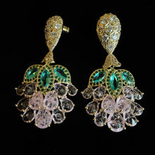 Load image into Gallery viewer, PETITE BLOSSOM CRYSTAL DROP EARRINGS