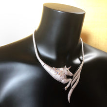 Load image into Gallery viewer, A PAVÉ DIAMANTÉ UNICORN NECKLACE