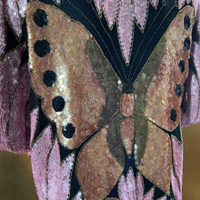 Load image into Gallery viewer, A HIGH QUALITY 1980s SEQUINNED BUTTERFLY TOP