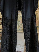 Load image into Gallery viewer, A LATE VICTORIAN/ EDWARDIAN SILK BEADED SHAWL