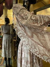 Load image into Gallery viewer, A LATE 70s ZANDRA RHODES GREY SILK DRESS