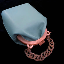 Load image into Gallery viewer, A DUCK EGG VINYL AND LUCITE BAG