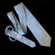 Load image into Gallery viewer, A VINTAGE TURQUOISE HERMES SILK TIE
