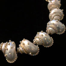 Load image into Gallery viewer, A DIAMANTÉ EMBELLISHED SHELL NECKLACE
