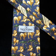 Load image into Gallery viewer, VINTAGE 1990s VALENTINO TIE WITH LIONS PRINT
