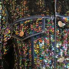 Load image into Gallery viewer, A DARK HELIOTROPE HAND SEQUINNED TARMAFIA JACKET
