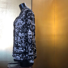 Load image into Gallery viewer, A SPECTACULAR BLACK AND IVORY EMBROIDERED CHINESE SILK JACKET FROM THE 1930s

