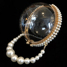 Load image into Gallery viewer, A PERSPEX SPHERICAL EVENING BAG WITH PEARLS
