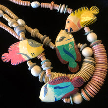 Load image into Gallery viewer, TWO VINTAGE 80s FISH NECKLACES
