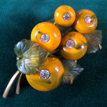 Load image into Gallery viewer, AN UNUSUAL VINTAGE FRUITS BROOCH
