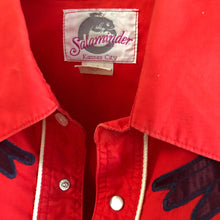Load image into Gallery viewer, A VINTAGE 80s HAND APPLIQUÉ COWBOY SHIRT
