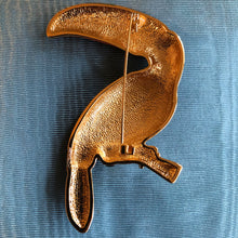 Load image into Gallery viewer, A QUALITY HAND CRAFTED TOUCAN BROOCH
