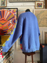 Load image into Gallery viewer, A LATE 80s PEACE YIN/YANG KNIT CARDIGAN BY JENNY KEE
