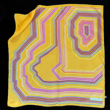 Load image into Gallery viewer, AN ORIGINAL 1970s DIOR SILK SCARF WITH ABSTRACT DESIGN
