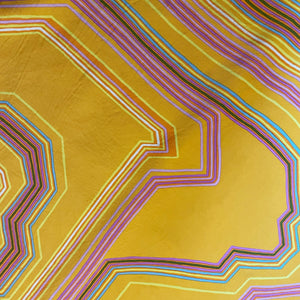 AN ORIGINAL 1970s DIOR SILK SCARF WITH ABSTRACT DESIGN