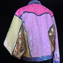 Load image into Gallery viewer, A HAND SEQUINNED TARMAFIA PASTEL JACKET
