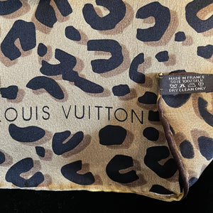 A LARGE SIZE LV SILK SCARF