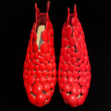 Load image into Gallery viewer, A PAIR OF GAETANO PESCE FOR MELISSA RED RUBBER SHOES
