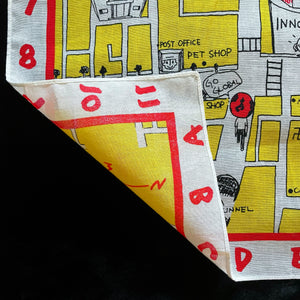 A COOL VINTAGE MAP OF TOKYO SCARF