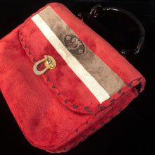 Load image into Gallery viewer, A PLUSH ITALIAN 1960s VELVETINE BAG BY GIOTTI OF FLORENCE
