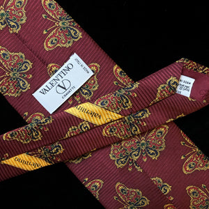 VINTAGE 1990s VALENTINO TIE WITH BUTTERFLY PRINT