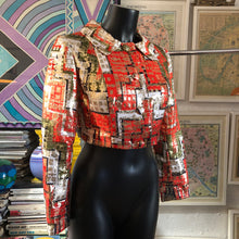 Load image into Gallery viewer, A QUALITY METALLIC JACQUARD VINTAGE 1960s BOLERO BY JAGUAR
