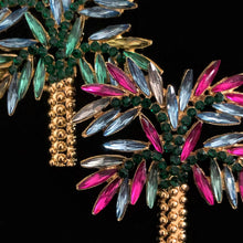 Load image into Gallery viewer, JEWELLED PALM TREE EARRINGS
