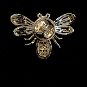 TINY BEE WITH PEARL BROOCH