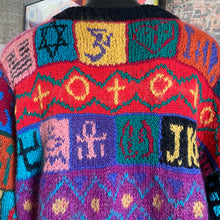 Load image into Gallery viewer, A 1980s PEACE KNIT MOHAIR JUMPER DRESS BY JENNY KEE
