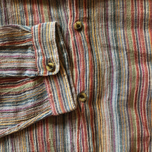 Load image into Gallery viewer, A PALE STRIPE INDIAN COTTON 90s GRANDPA SHIRT
