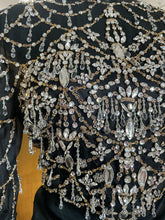 Load image into Gallery viewer, A DECADENT 1980s GENNY TOP WITH CRYSTALS AND BULLION-WORK
