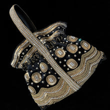 Load image into Gallery viewer, A VINTAGE DECORATIVE, EMBROIDERED INDIAN EVENING PURSE
