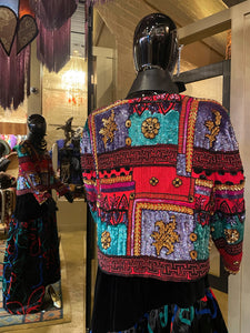 A SPECTACULAR NITELINE BY DELLA ROUFOGALI BEADED JACKET FROM 1994