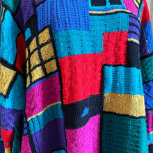 Load image into Gallery viewer, A 1980s CUBIST KNIT JUMPER BY JENNY KEE
