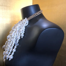 Load image into Gallery viewer, A PEARL AND BEADED WATERFALL NECKLACE

