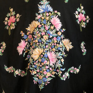 A VINTAGE HAND EMBROIDERED PONCHO/ DRESS  FROM KASHMIR