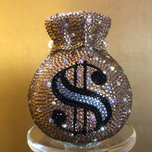 Load image into Gallery viewer, A BRILLIANT CRYSTAL MONEY BAG CLUTCH
