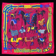 Load image into Gallery viewer, A VINTAGE “RONDS DE MARCHE” HERMÈS SILK SCARF
