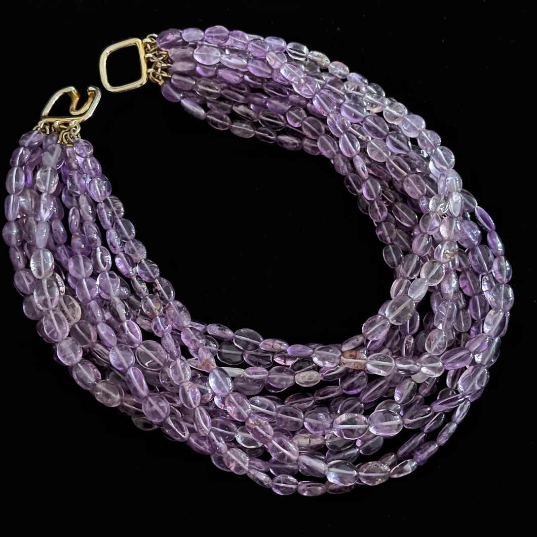 A 1990s AMETHYST NECKLACE BY KENNETH JAY LANE
